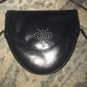 Vintage leather cross-body bag